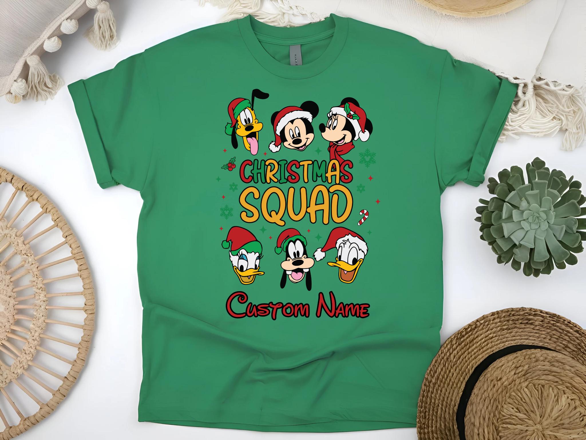 2025 Custom Disney Christmas Shirt, Personalized Disney Shirt, Matching Family Disney Christmas Shirt, Custom Disney Squad Shirts
