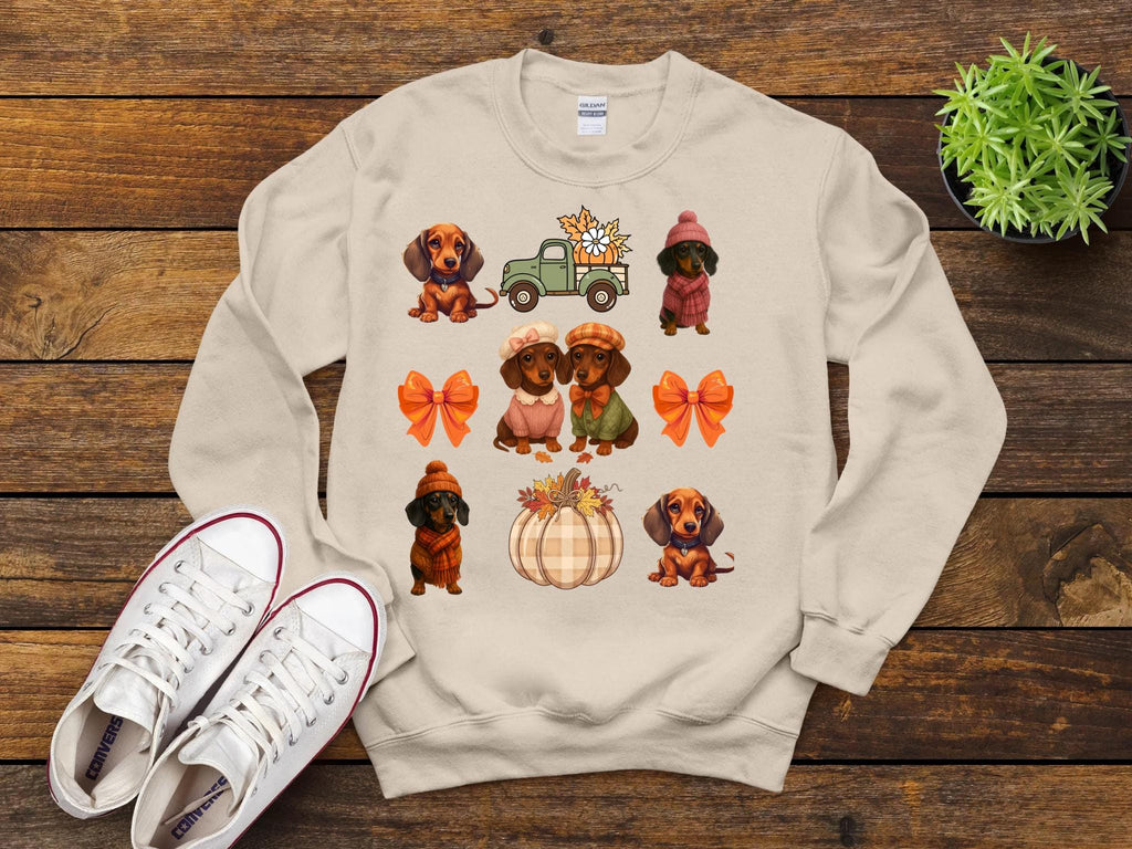 Dachshund Fall Shirt, Cute Dachshund Thanksgiving Shirt, Dachshund Coquette Shirt, Doxie Dog Autumn Tee, Cozy Sausage Dog Shirt, Pet Lover