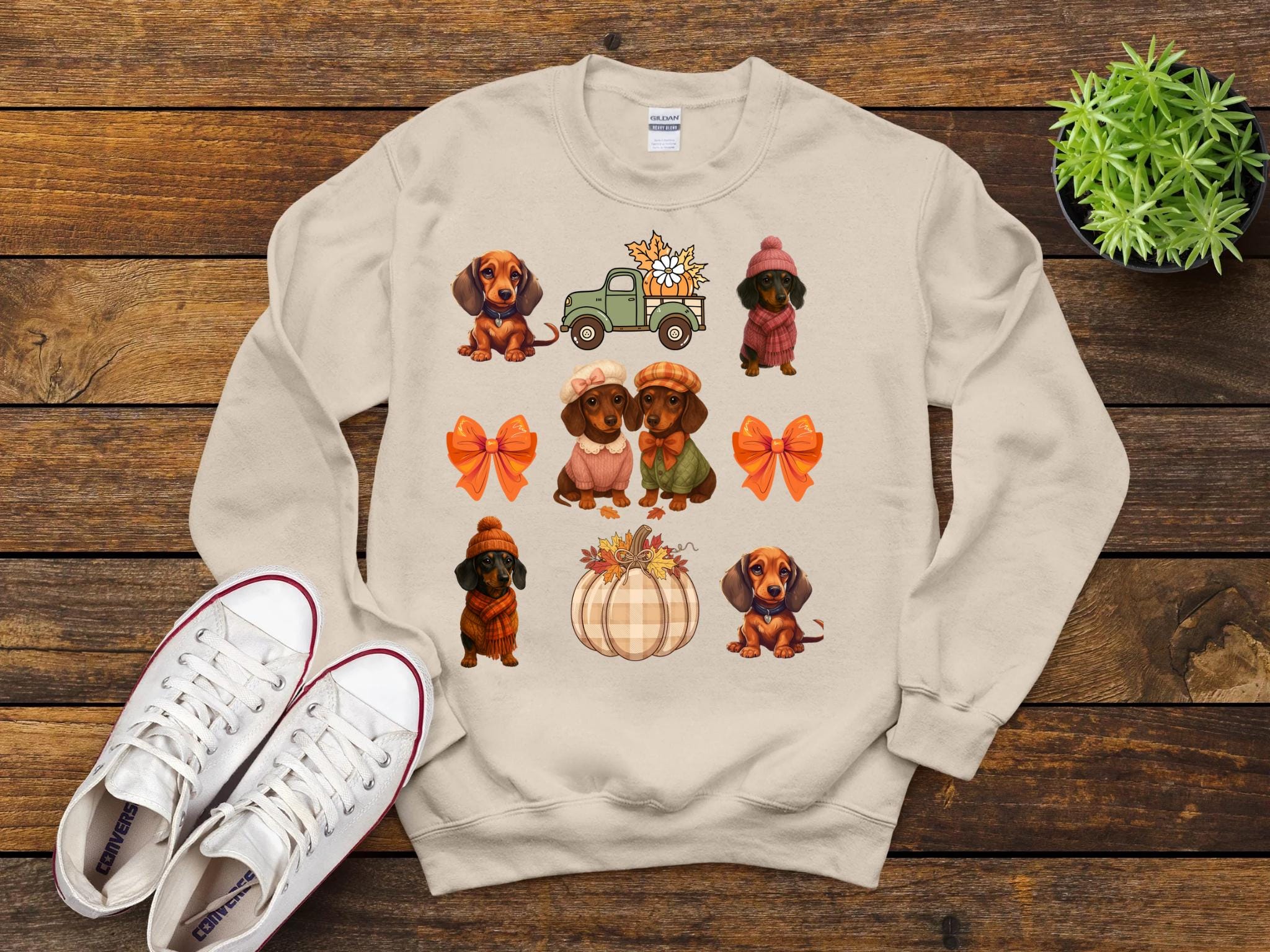 Dachshund Fall Shirt, Cute Dachshund Thanksgiving Shirt, Dachshund Coquette Shirt, Doxie Dog Autumn Tee, Cozy Sausage Dog Shirt, Pet Lover