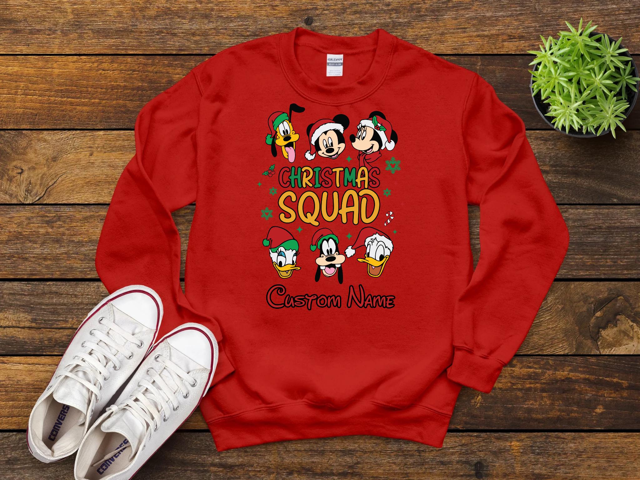 2025 Custom Disney Christmas Shirt, Personalized Disney Shirt, Matching Family Disney Christmas Shirt, Custom Disney Squad Shirts