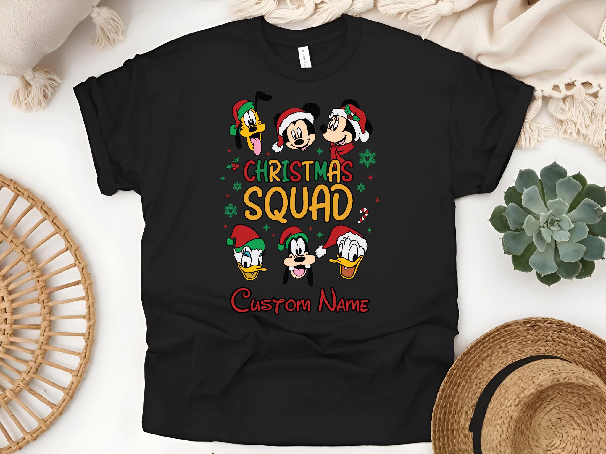 2025 Custom Disney Christmas Shirt, Personalized Disney Shirt, Matching Family Disney Christmas Shirt, Custom Disney Squad Shirts