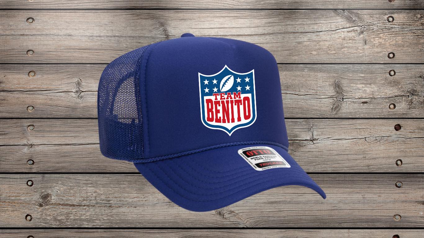 Benito Bowl Cap, Benito Bowl Hat, Benito Bowl Trucker Hat, Team Benito Super Bowl 2026, Bunny Super Bowl