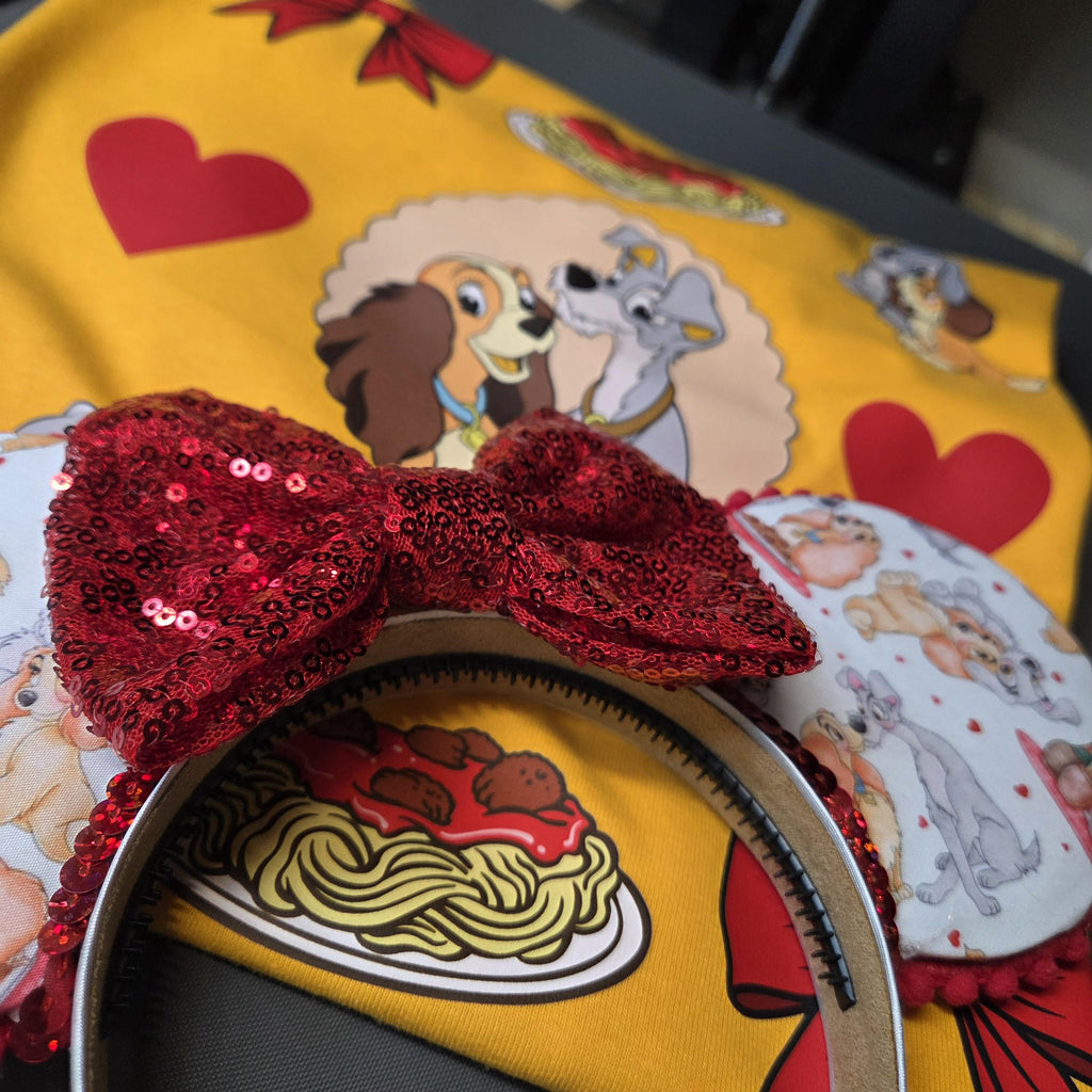 Lady and the Tramp Coquette Shirt: Spaghetti Top, Red Bow