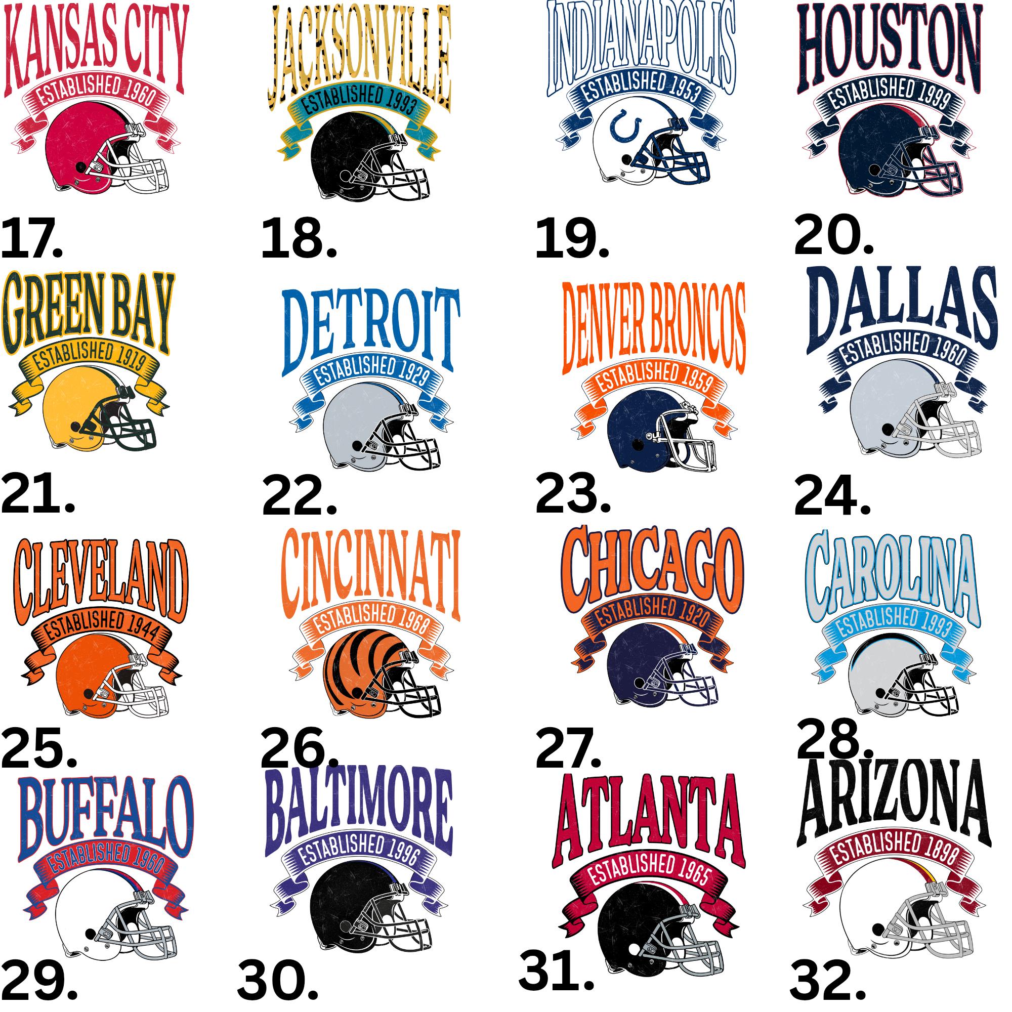 Vintage All Team Football Sweatshirt, Unisex Football Shirt, Game Day Crewneck, Football Fan Gift, Football Season 2025, Football Sweatshirt