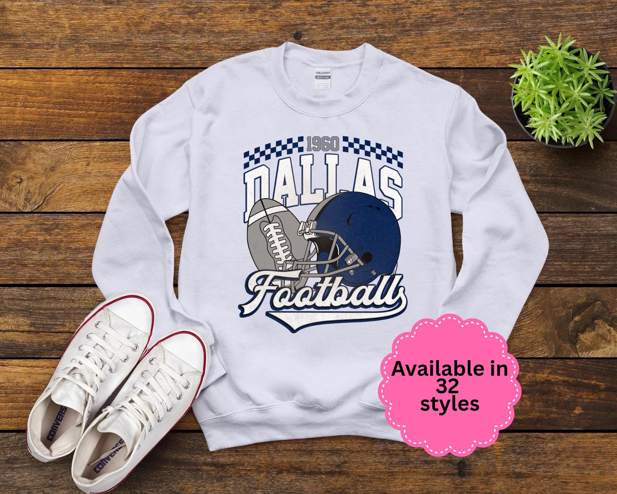 Vintage All Team Football Sweatshirt, Unisex Football Shirt, Game Day Crewneck, Football Fan Gift, Football Season 2025, Football Sweatshirt