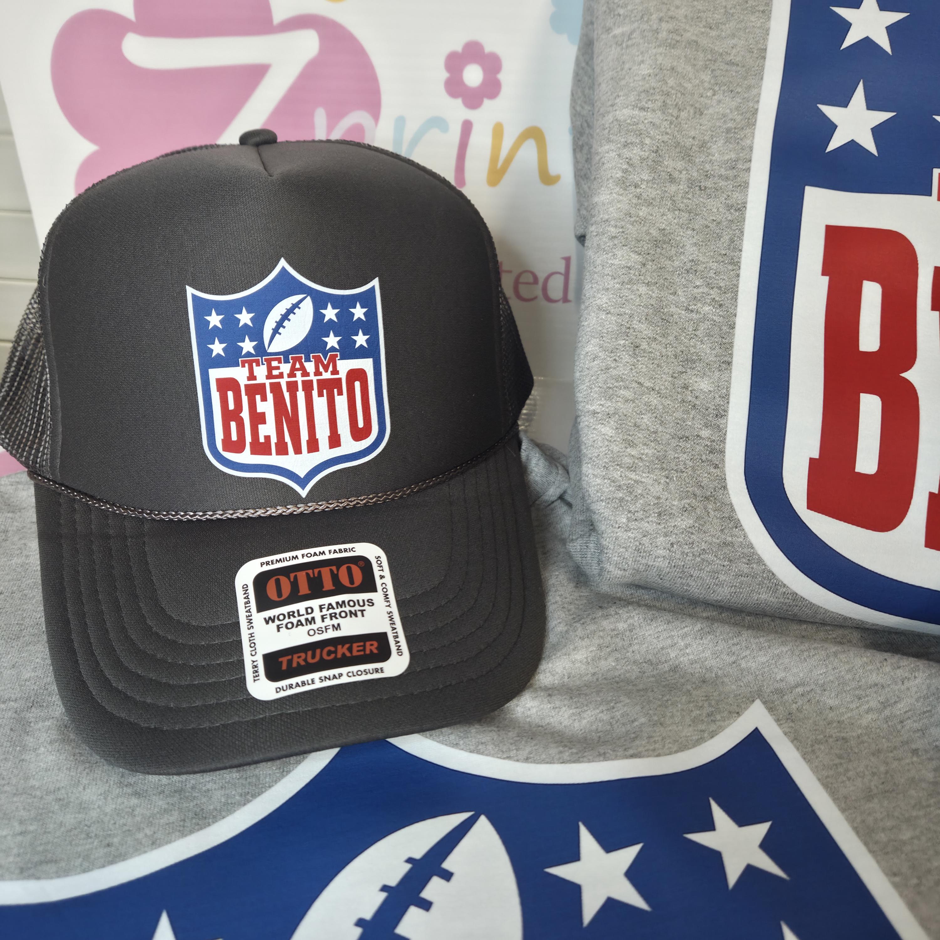 Benito Bowl Cap, Benito Bowl Hat, Benito Bowl Trucker Hat, Team Benito Super Bowl 2026, Bunny Super Bowl