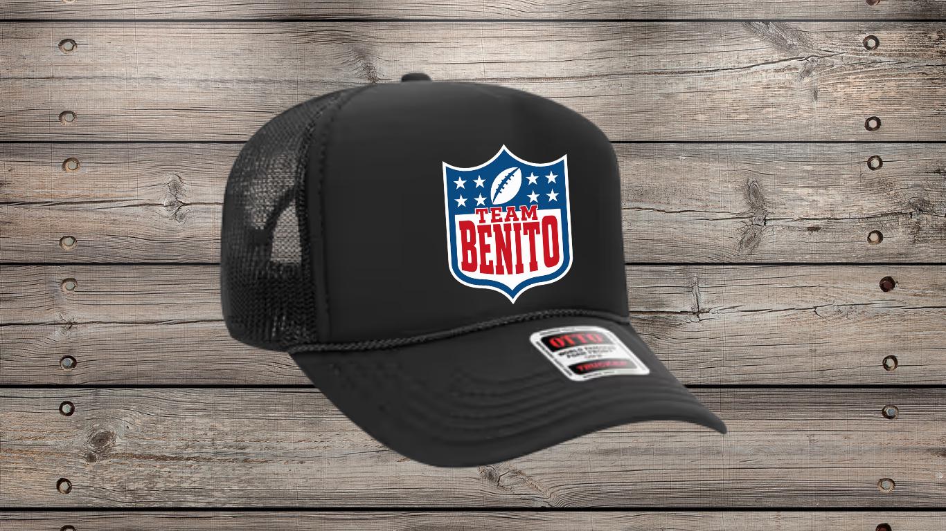 Benito Bowl Cap, Benito Bowl Hat, Benito Bowl Trucker Hat, Team Benito Super Bowl 2026, Bunny Super Bowl