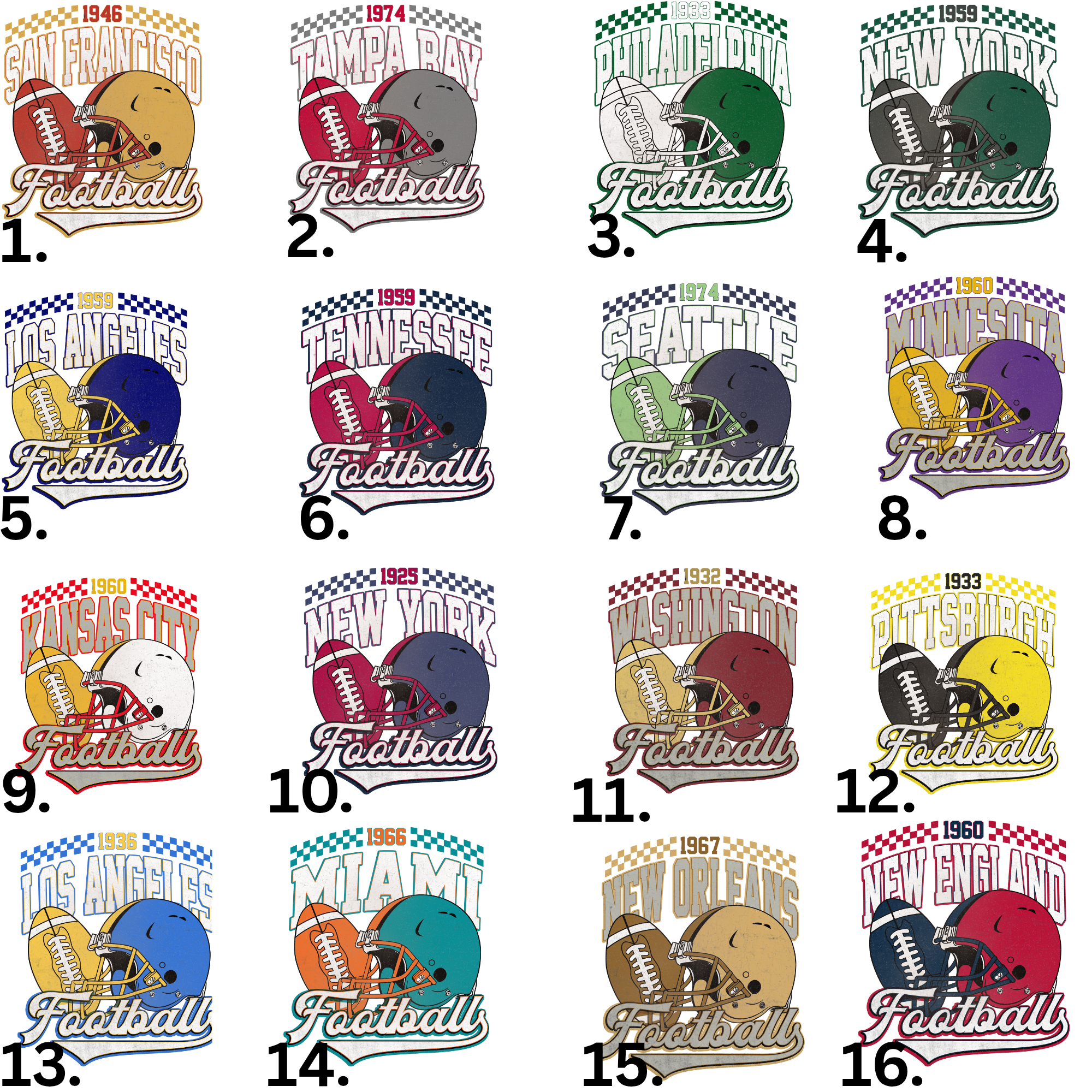 Vintage All Team Football Sweatshirt, Unisex Football Shirt, Game Day Crewneck, Football Fan Gift, Football Season 2025, Football Sweatshirt