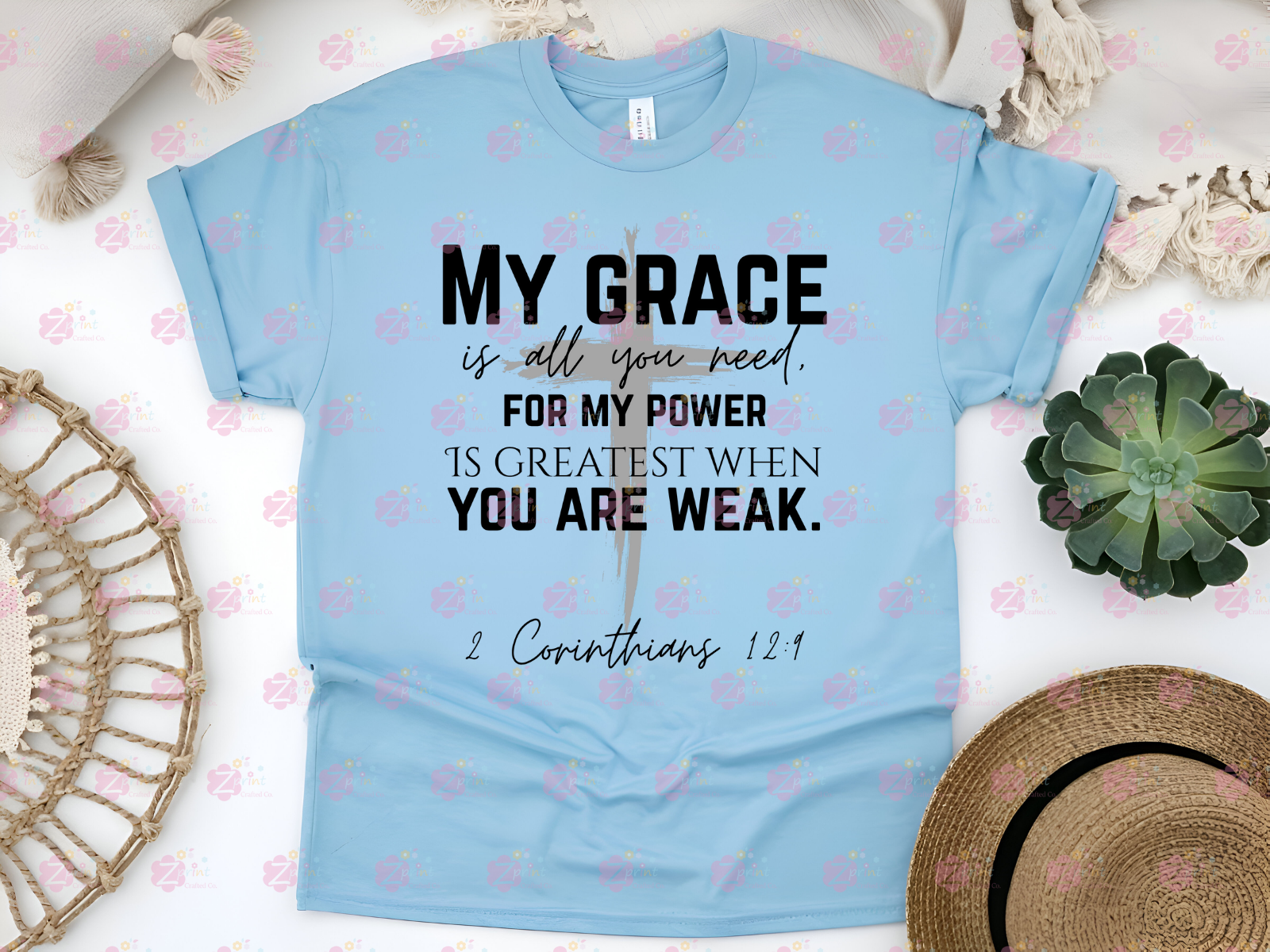 My Grace is All You Need Graphic Shirt, Faith Sweatshirt,  Faith Apparel, 2 Corinthians 12:9