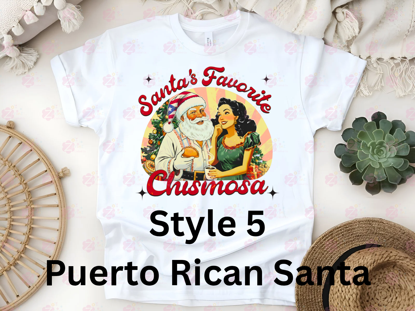 Santa's Favorite Chismosa Graphic T-Shirt or Sweatshirt