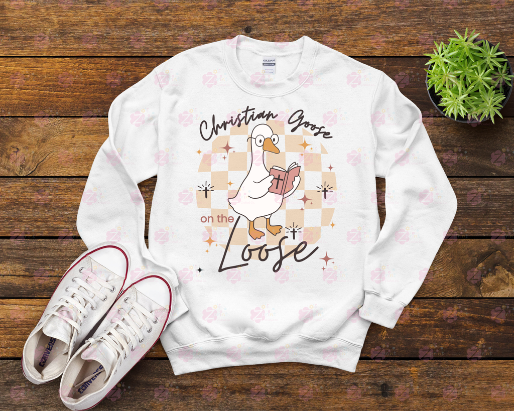 Christian Goose on the Loose Shirt, Sweatshirt, Christian Apparel