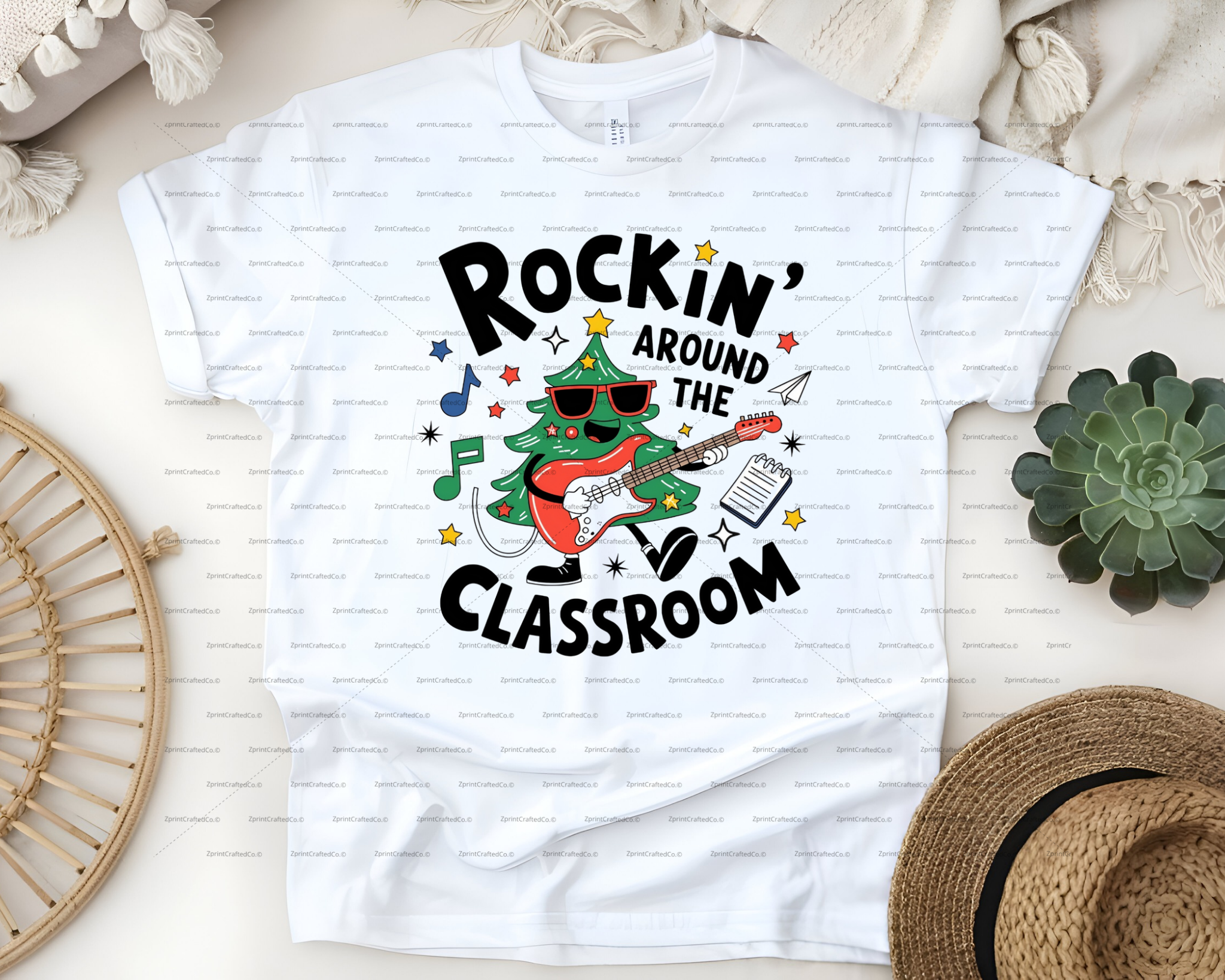 Christmas Rockin Around the Classroom  Sweatshirt,  Christmas Teacher Life Shirt, Teacher Apparel